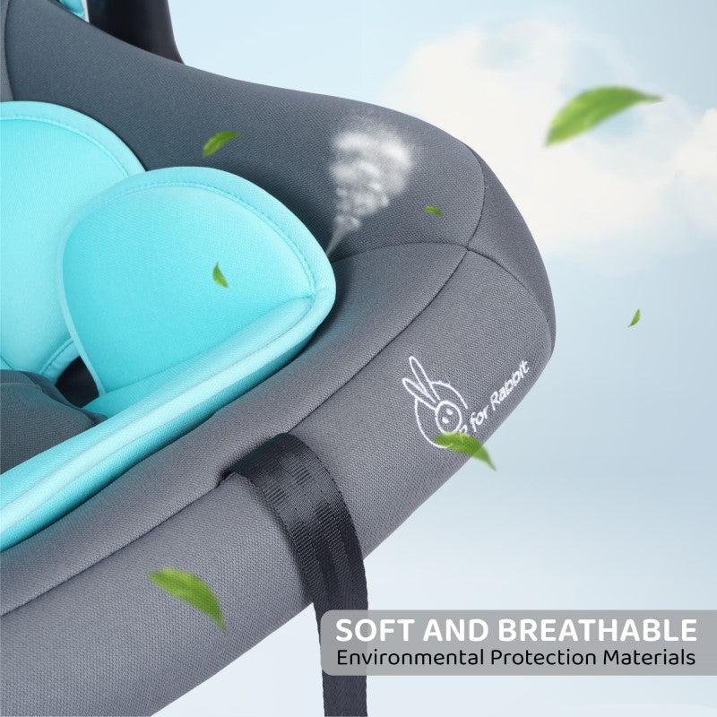 R for Rabbit Picaboo 4 in 1 Multipurpose Baby Carry Cot Cum Car Seat, Removable & Washable Cover, 3 Point Safety Belt, 4 position handle adjustment