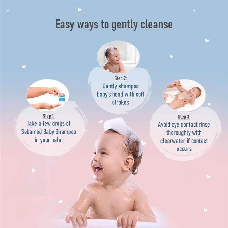 Sebamed Baby Shampoo 150 ml | pH 5.5 | No Tears | Gentle Care for Newborn’s Delicate Scalp