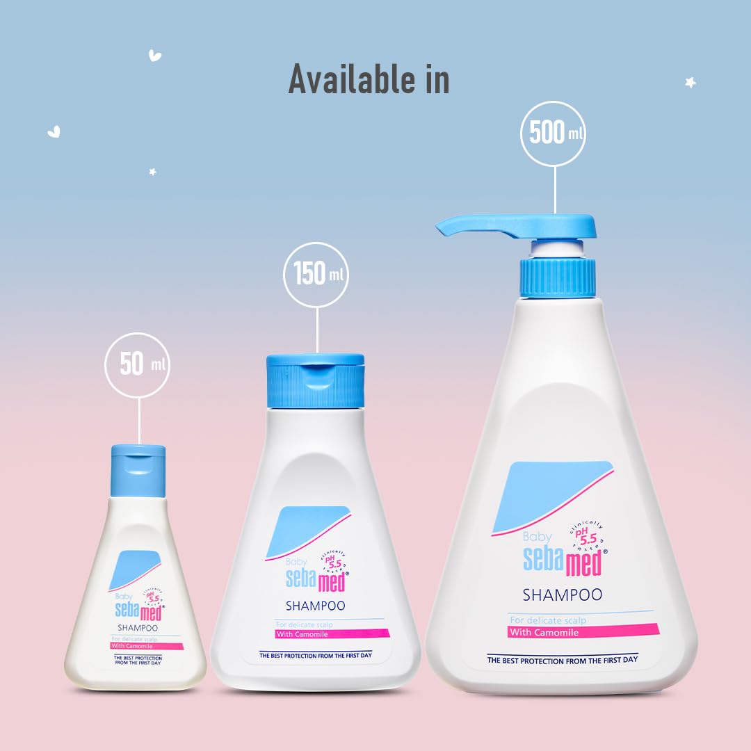 Sebamed Baby Shampoo 150 ml | pH 5.5 | No Tears | Gentle Care for Newborn’s Delicate Scalp