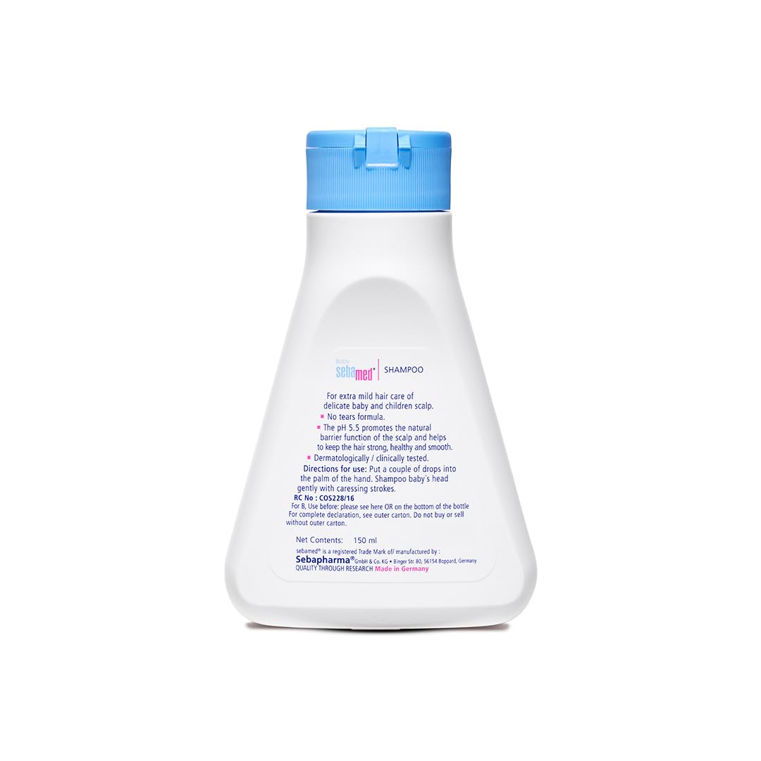 Sebamed Baby Shampoo 150 ml | pH 5.5 | No Tears | Gentle Care for Newborn’s Delicate Scalp