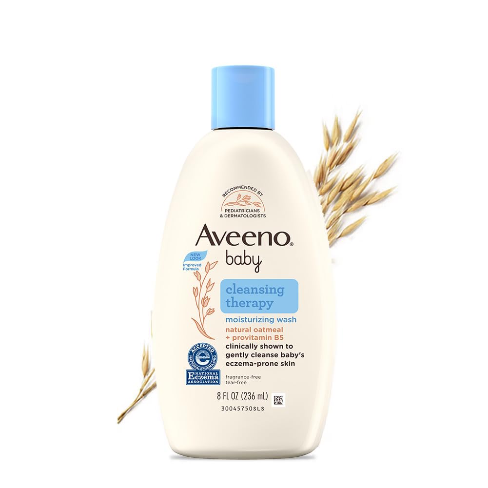 Aveeno Baby Soothing Relief Moisture Cream 227g | 24-Hour Protection for Dry, Itchy or Sensitive Skin | Natural oat extract | Fragrance-free, paraben-free, Hypoallergenic | US #1 Pediatrician recommended