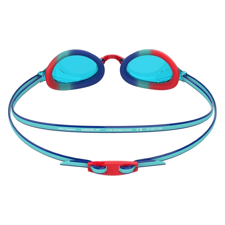 Speedo Unisex Junior Vengeance Tint-Lens Goggles - Blue & Red