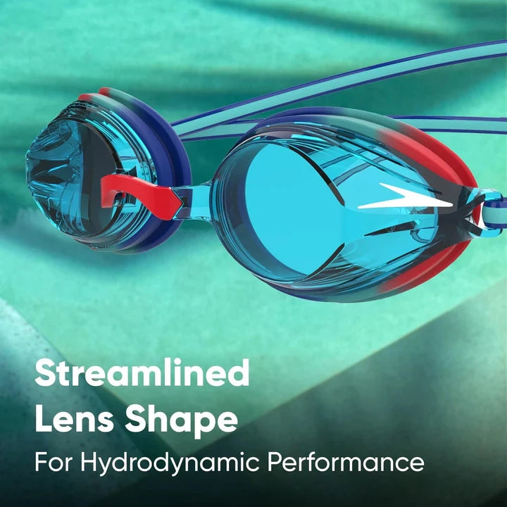 Speedo Unisex Junior Vengeance Tint-Lens Goggles - Blue & Red