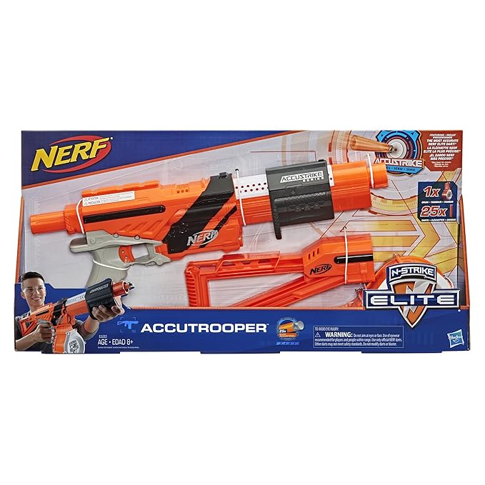 Nerf N-Strike Elite AccuStrike AccuTrooper Blaster - Ages 8 and Up, Multicolor