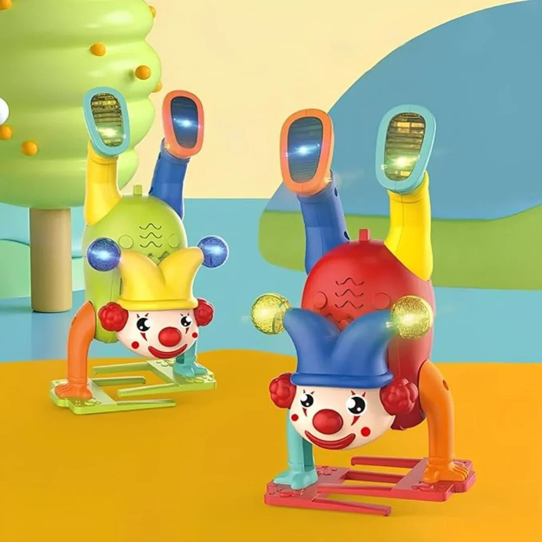 Wishluck's Upside Down Musical Clown Handstand Walking Joker Toy