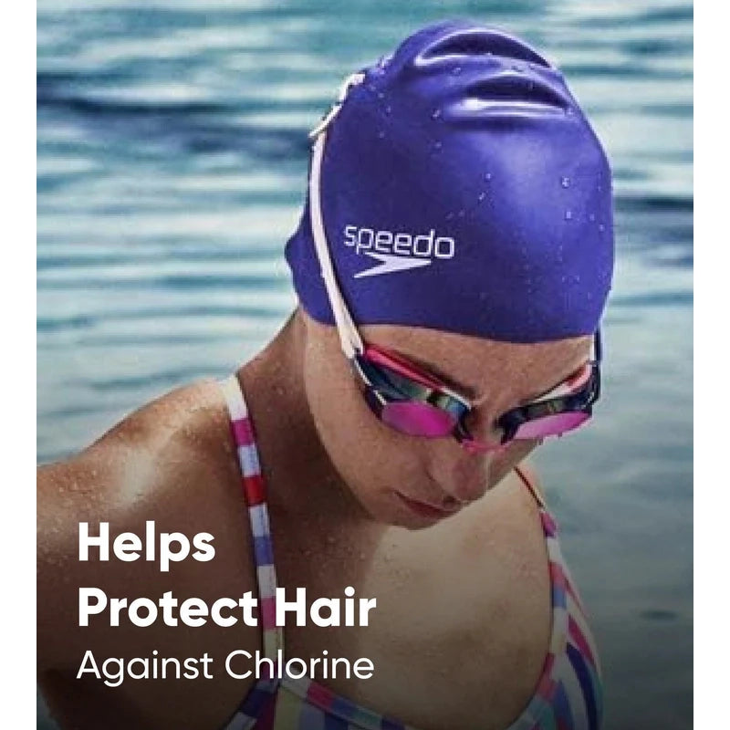 Speedo Unisex Kids Moulded Silicone Chlorine Resistant Swim Cap For Boys and Girls