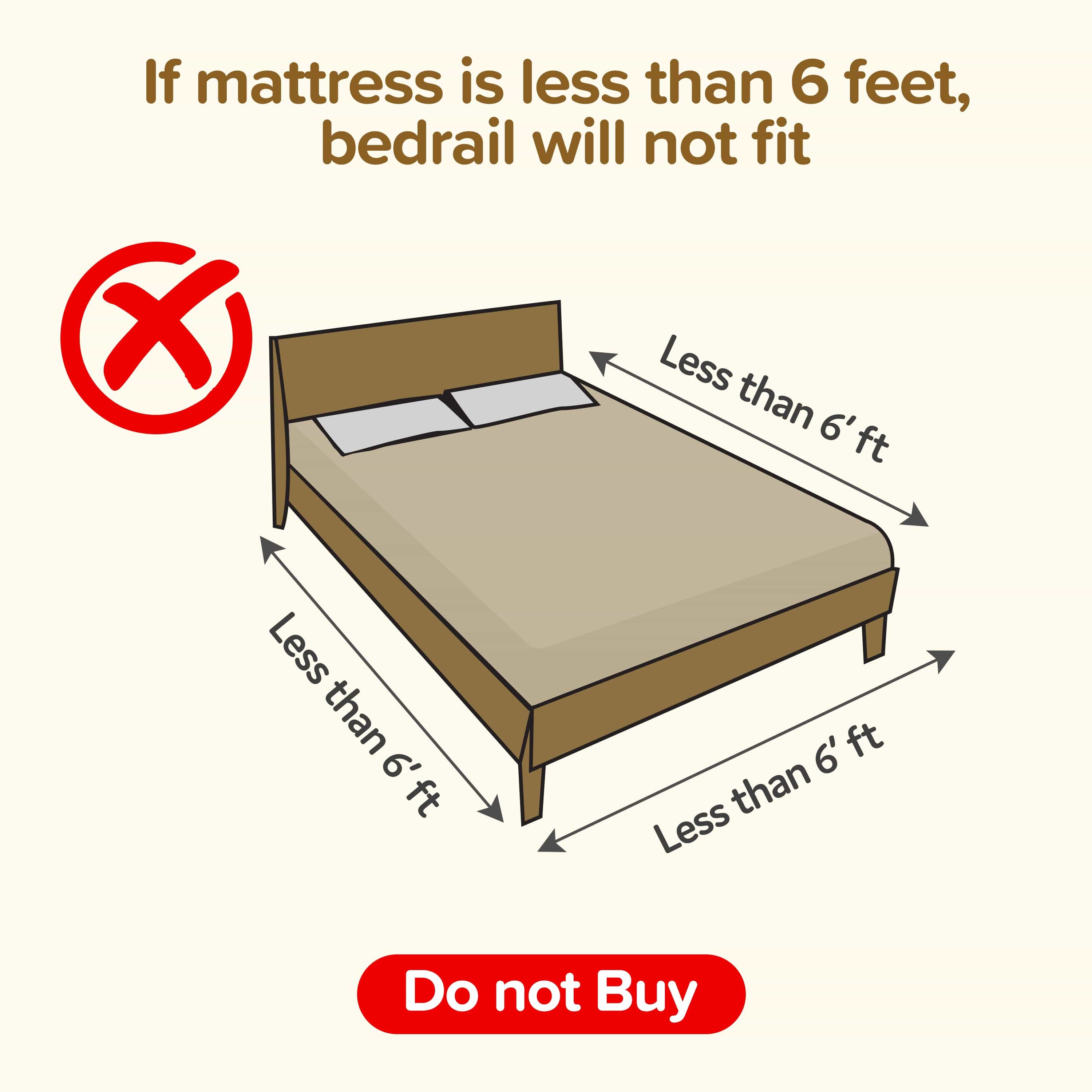 LuvLap Bed Rail Guard for Baby/Kids Safety, 180cm x 72 cm, Portable & Foldable, Baby Safety Essential, Adjustable Height, fits All Bed Sizes (Red - Without Print)