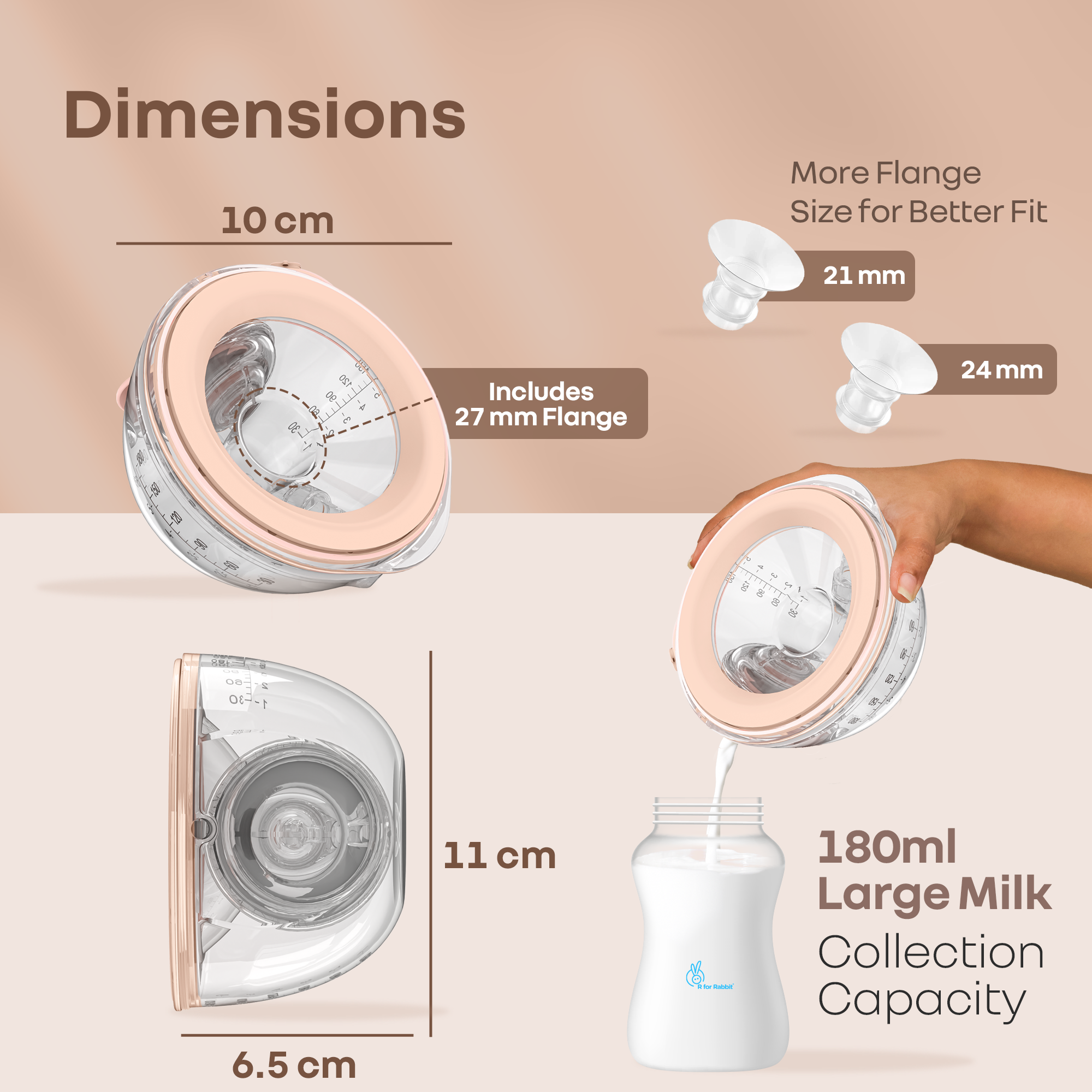 R for Rabbit Lactella Duo Smart Breast Pump for Modern Moms With 4 modes, 9 Levels & Anti-Backflow