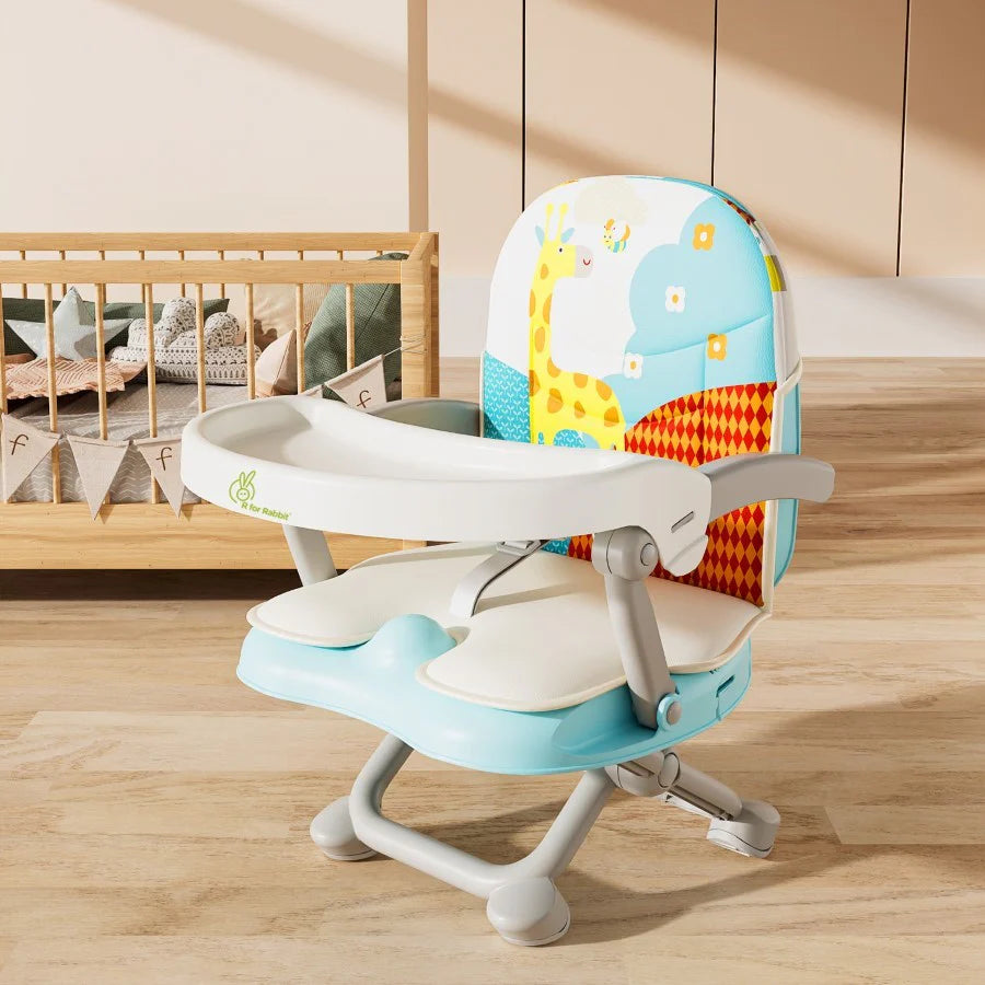 R for Rabbit Candy Pop Booster Chair - 4 Level Height Adjustment, Light Weight, Travel Friendly