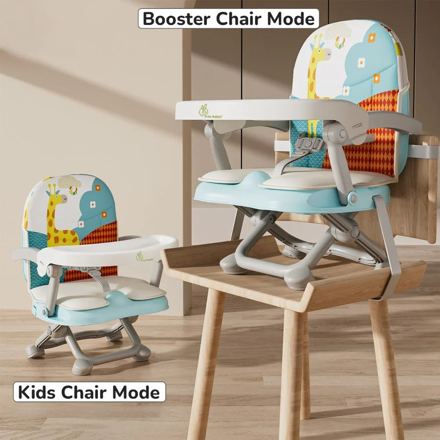 R for Rabbit Candy Pop Booster Chair - 4 Level Height Adjustment, Light Weight, Travel Friendly