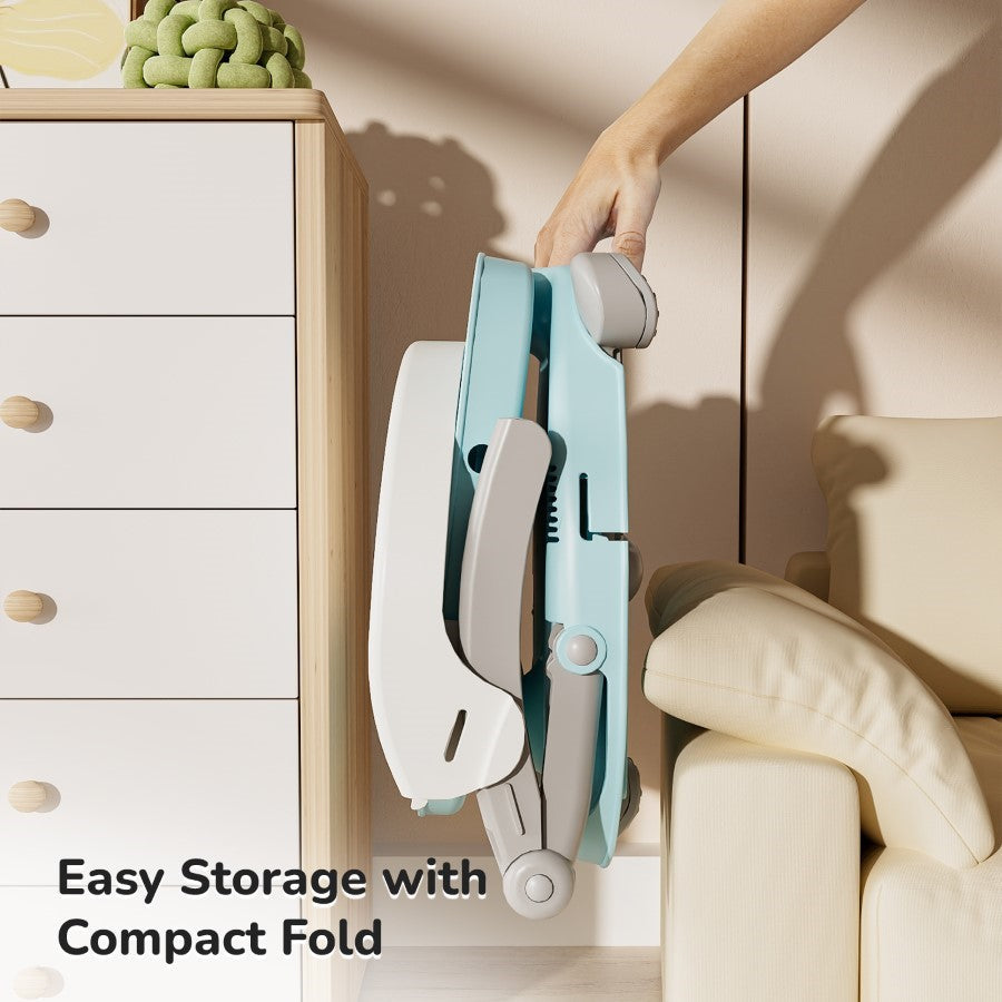 R for Rabbit Candy Pop Booster Chair - 4 Level Height Adjustment, Light Weight, Travel Friendly