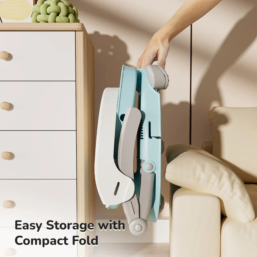 R for Rabbit Candy Pop Booster Chair - 4 Level Height Adjustment, Light Weight, Travel Friendly