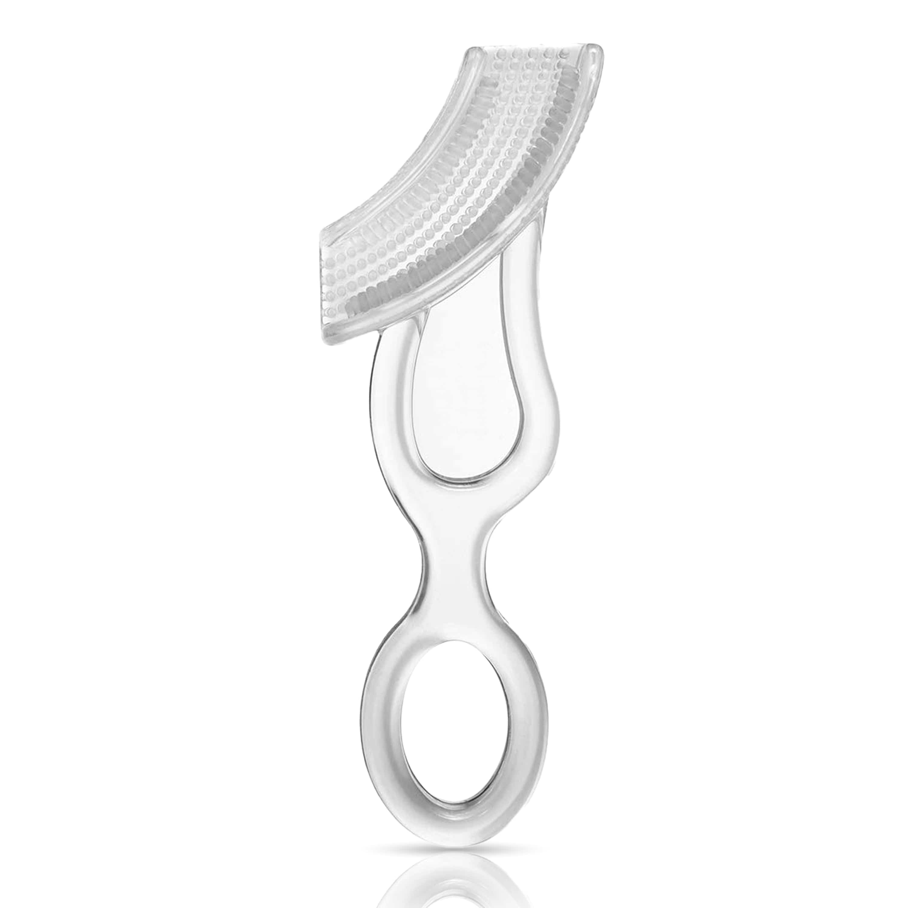 LuvLap Baby Silicone Gum Cleaner & Toothbrush, 3M+, transparent