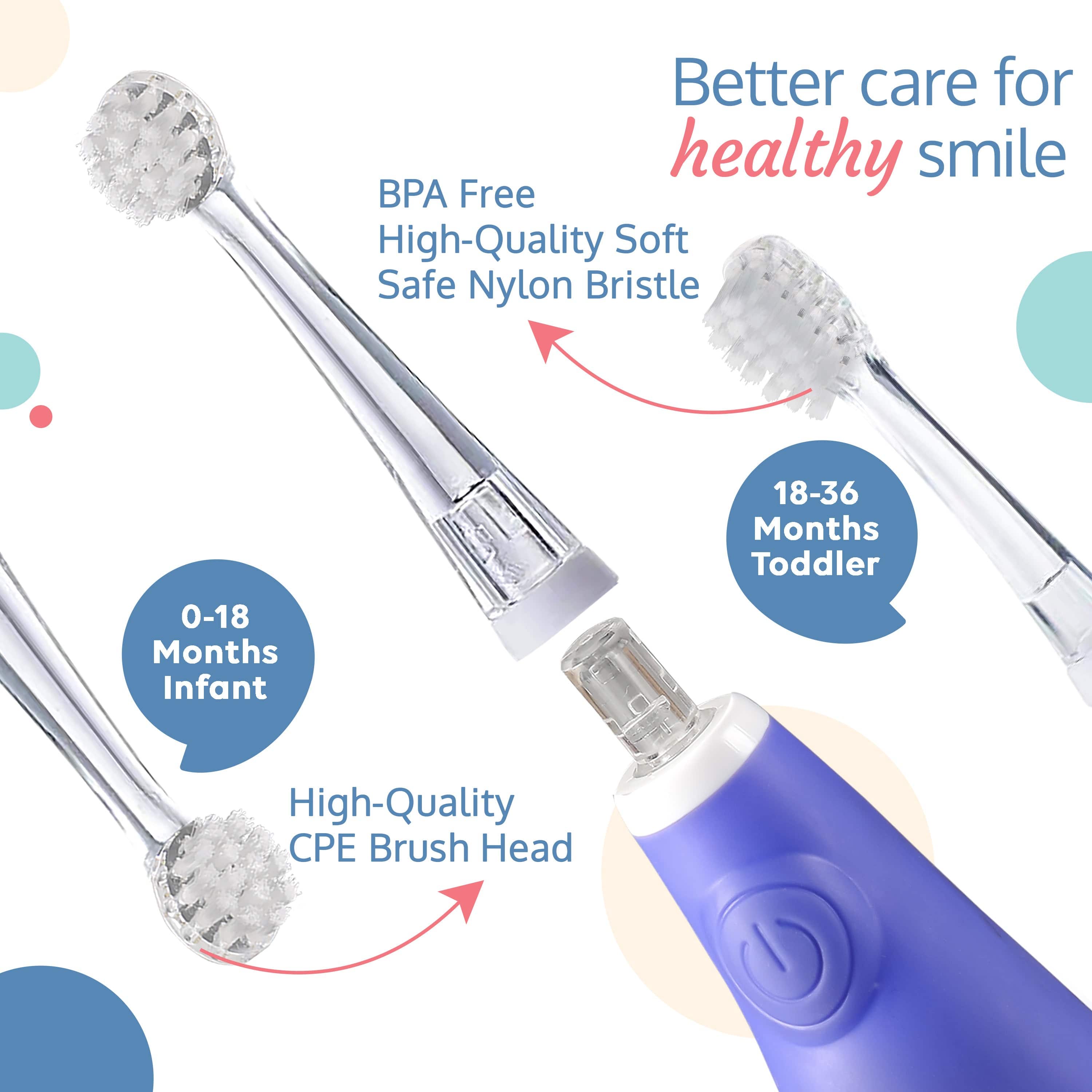 LuvLap Joy Baby Sonic Electric Toothbrush