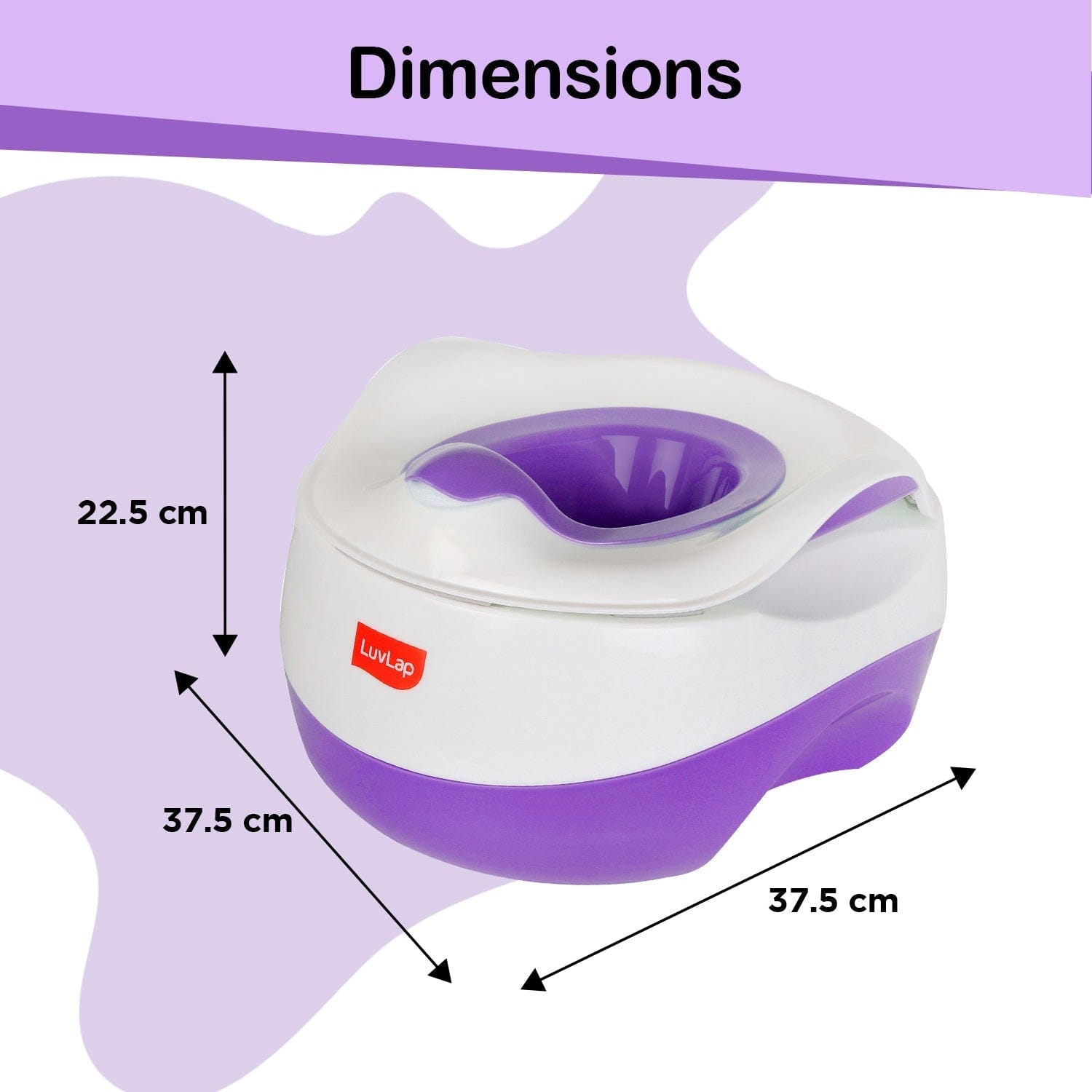 LuvLap Classic Baby Potty Seat, Purple POTT