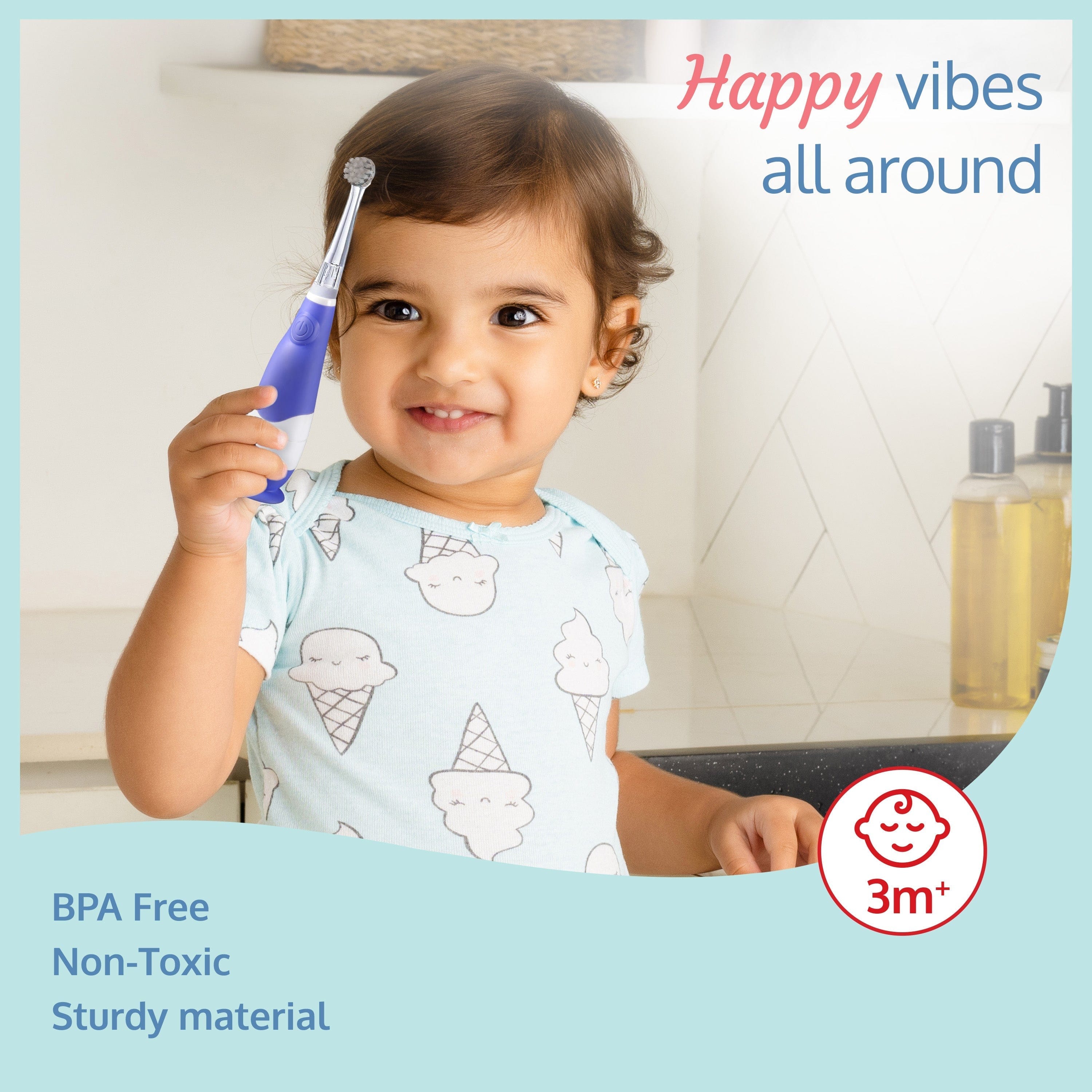 LuvLap Joy Baby Sonic Electric Toothbrush