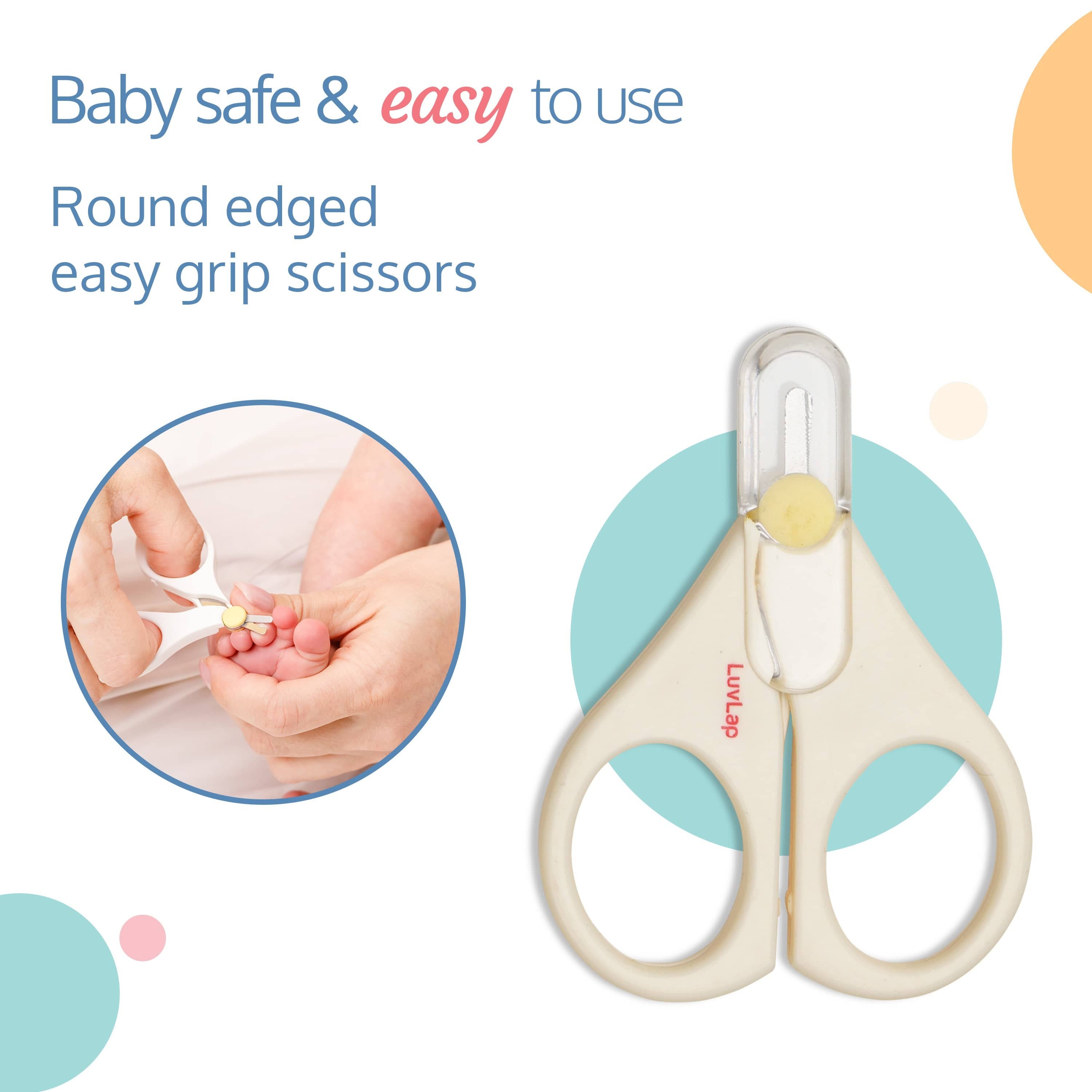 LuvLap 7 In 1 Baby Oral Care, Nail And Hair Grooming Set
