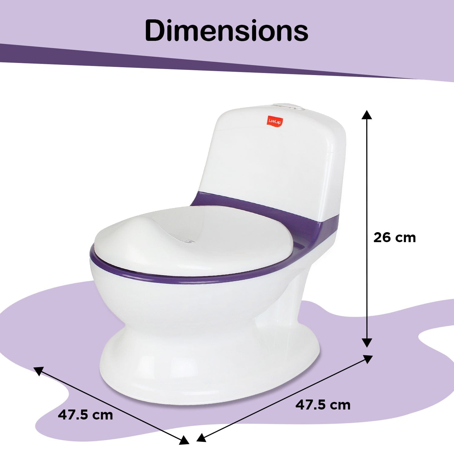 LuvLap Comfy Baby Potty Seat, Purple