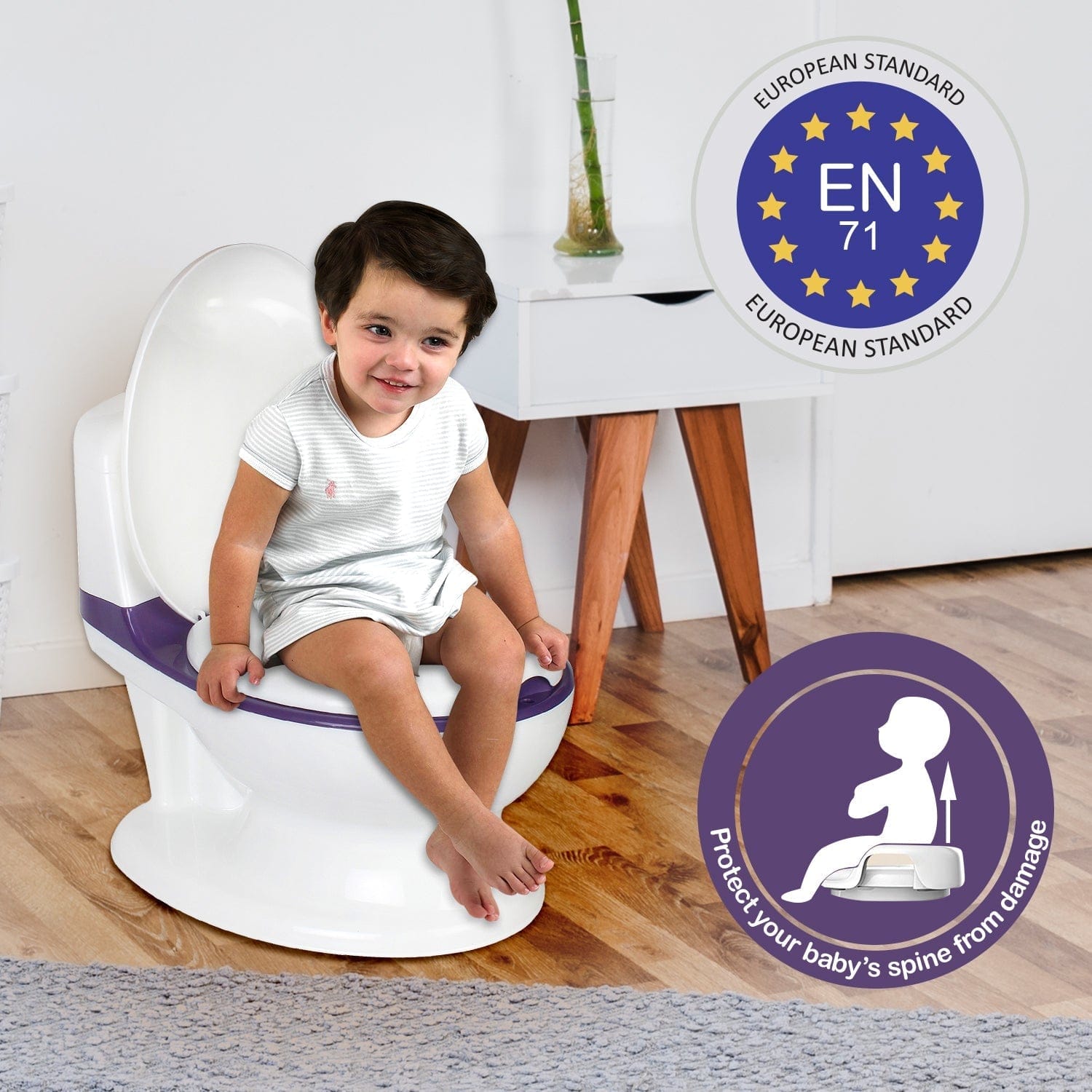 LuvLap Comfy Baby Potty Seat, Purple
