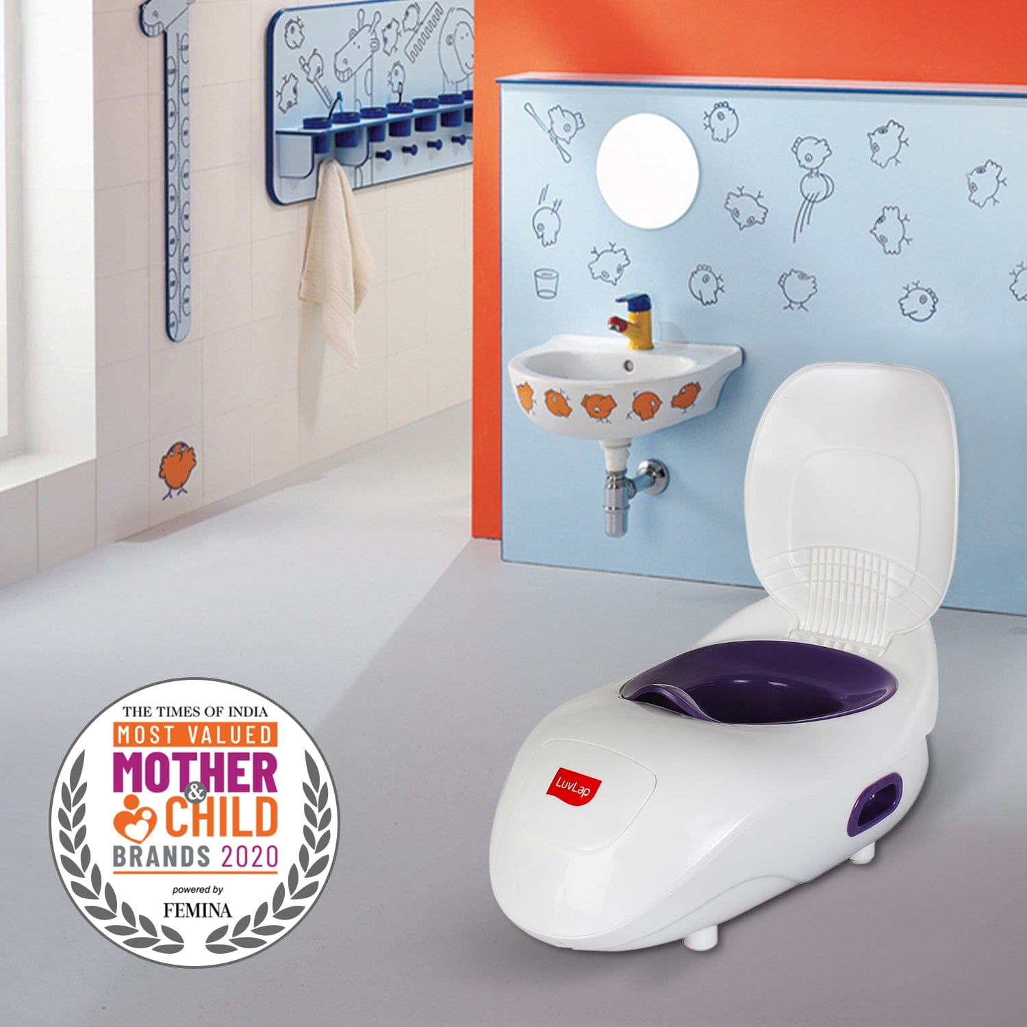 LuvLap Elegant Baby Potty Seat, Purple