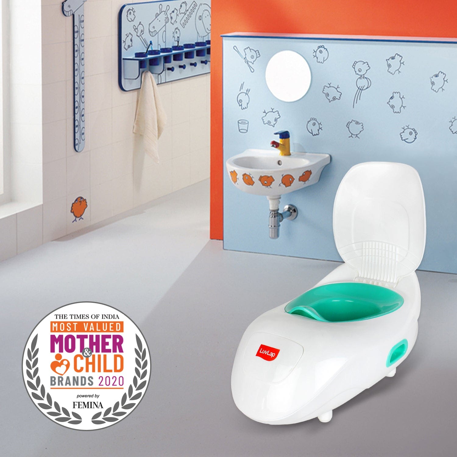 LuvLap Elegant Baby Potty Seat, Green