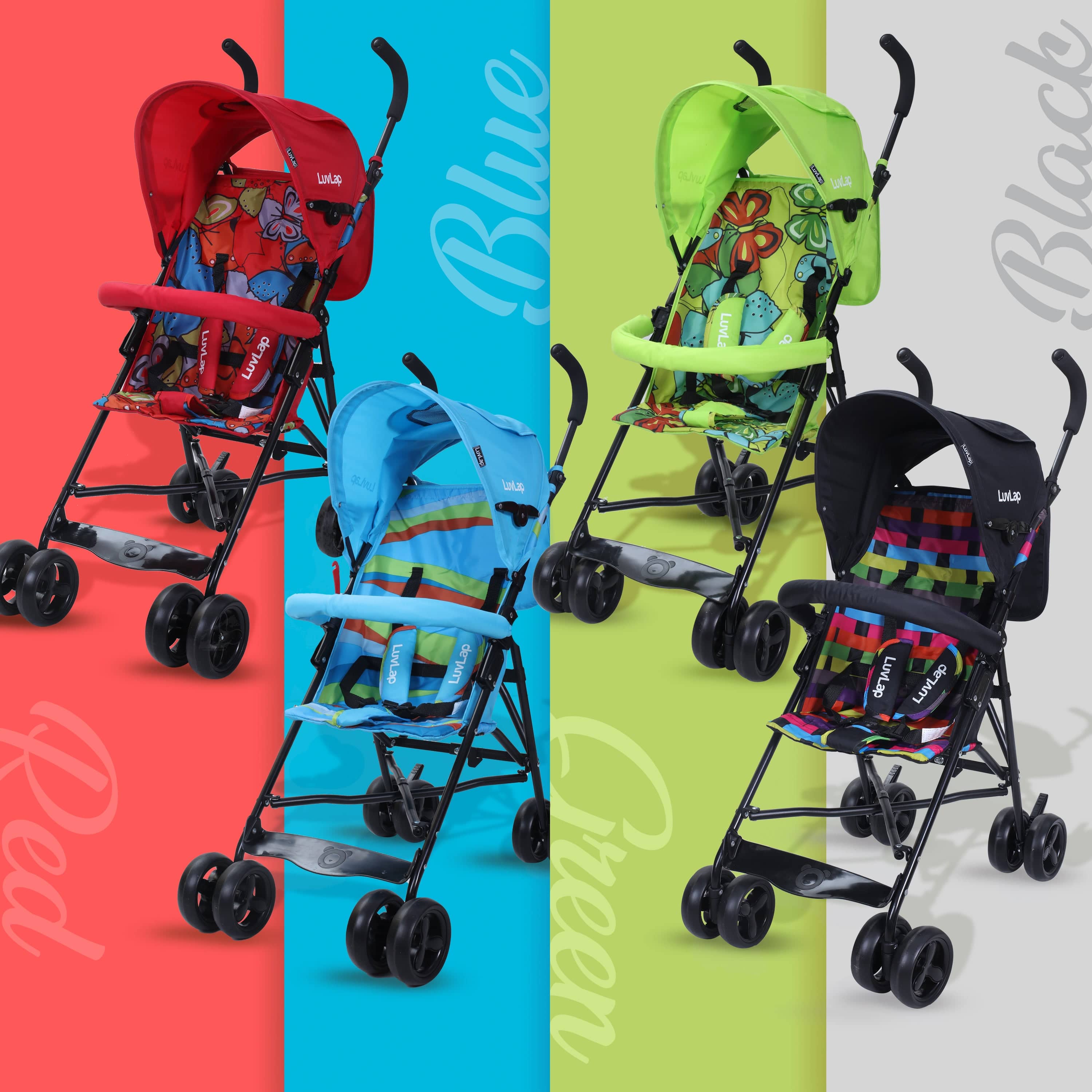 luvlap Tutti Frutti Baby Stroller Buggy, Orange