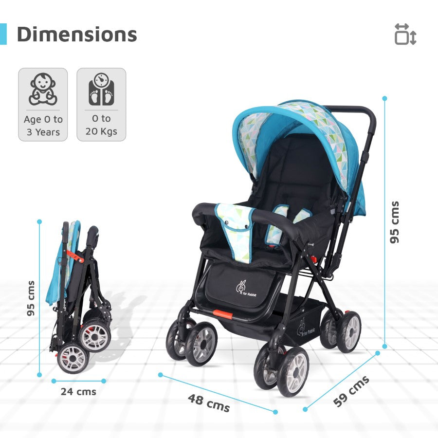 Lollipop Lite Baby Stroller With Personalized Name Plate