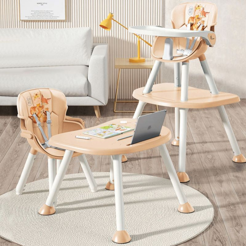 R for Rabbit Cherry Berry Safari Baby High Chair, 3 in 1 Convertible High Chair Cum Kids Study Table