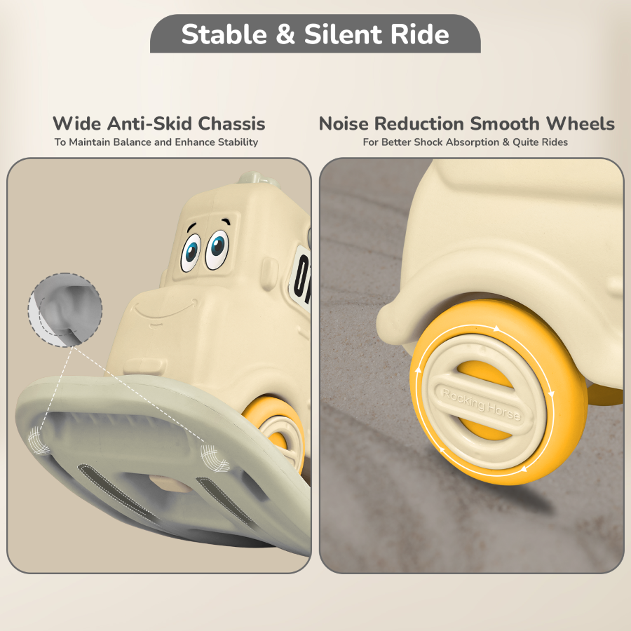 R for Rabbit Rock N Ride 3-in-1 Balance Board, Ride On & Rocker for Kids (1-4 Years)