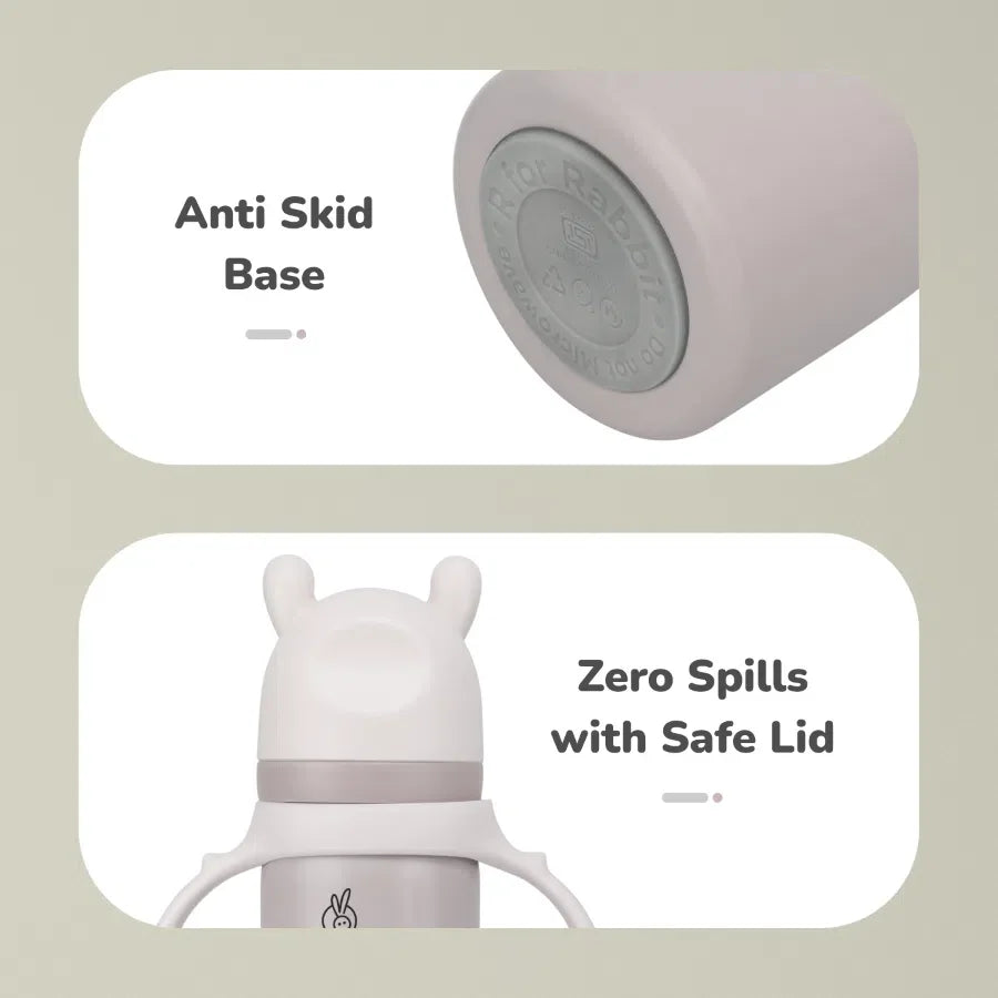 R for Rabbit Steebo Fusion Spout Cup SS Bottle 270ml With Personalized Name