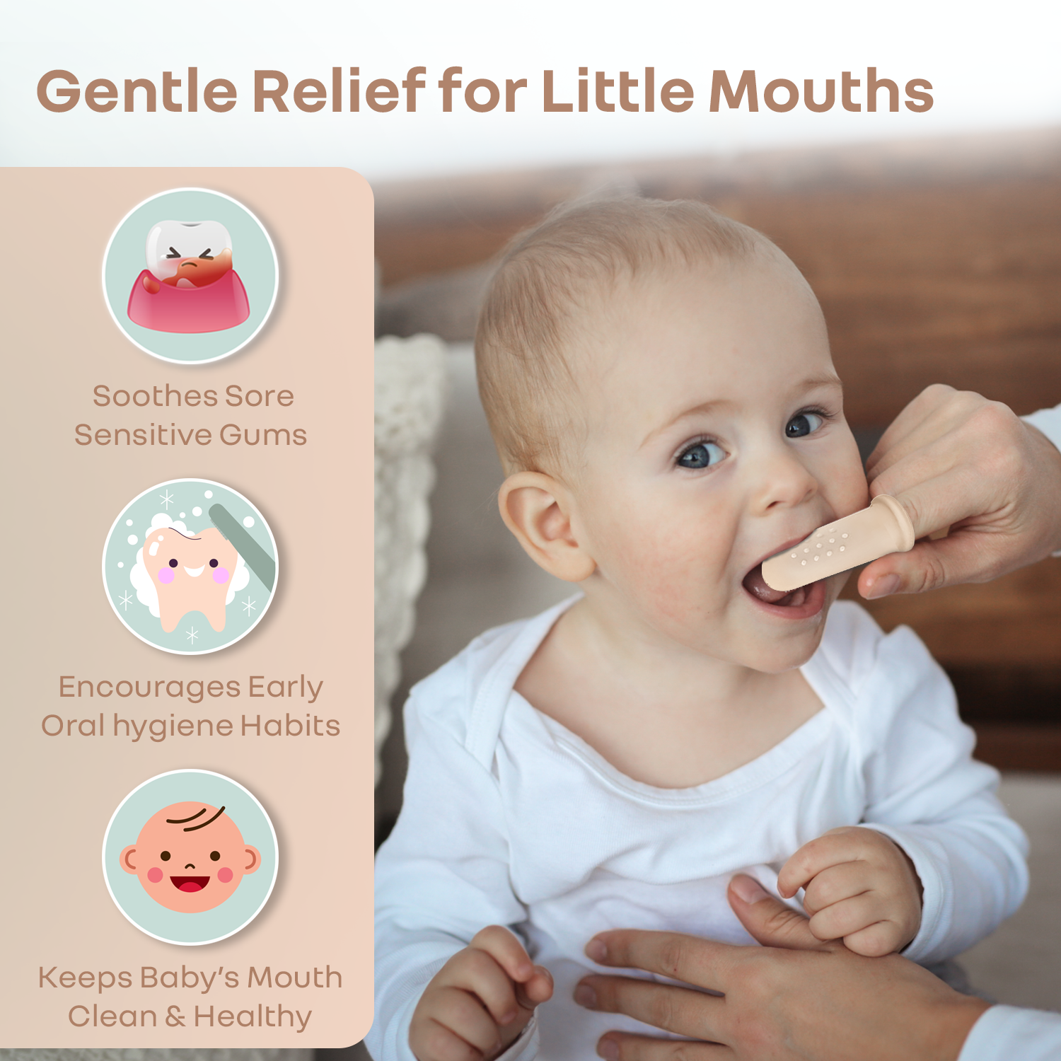 R for Rabbit Tiny Smiles Gummy Kids Toothbrush