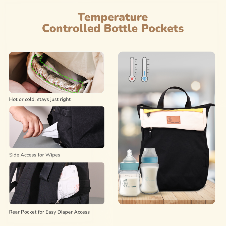R for Rabbit Caramello Daisy 2-in-1 Multipurpose Diaper Bag for Parents