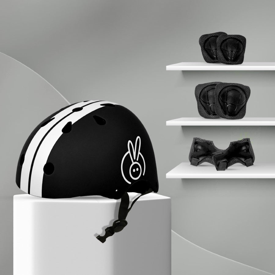 R for Rabbit Safe Play Protective Gear Set for Kids – Helmet, Knee, Elbow & Wrist Pads (Age 3–7 Years)
