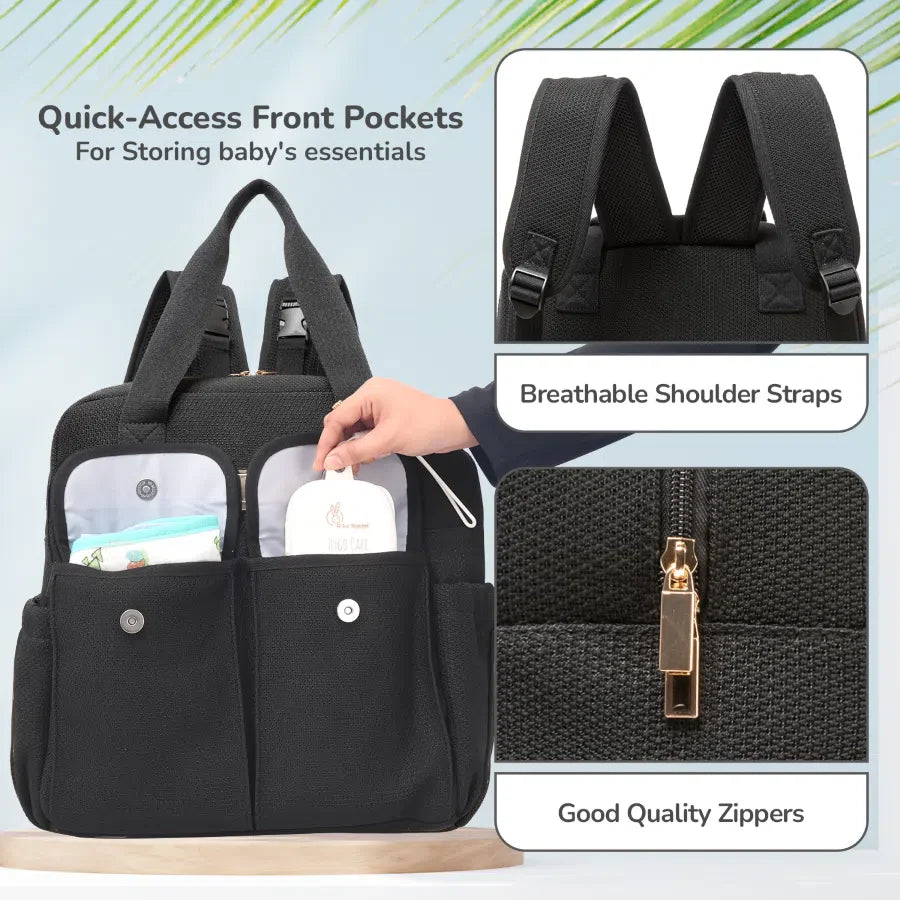 R for Rabbit Caramello Breezy Premium Material Diaper Bag For New Moms