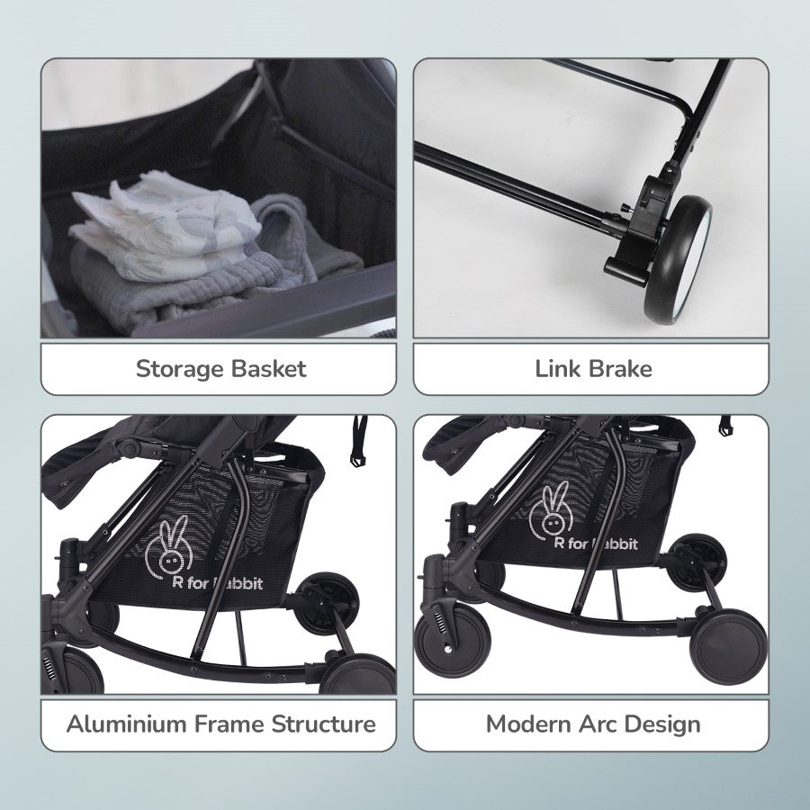 Rock N Roll - 2 In 1 Baby Stroller Cum Rocker With Personalized Name Plate