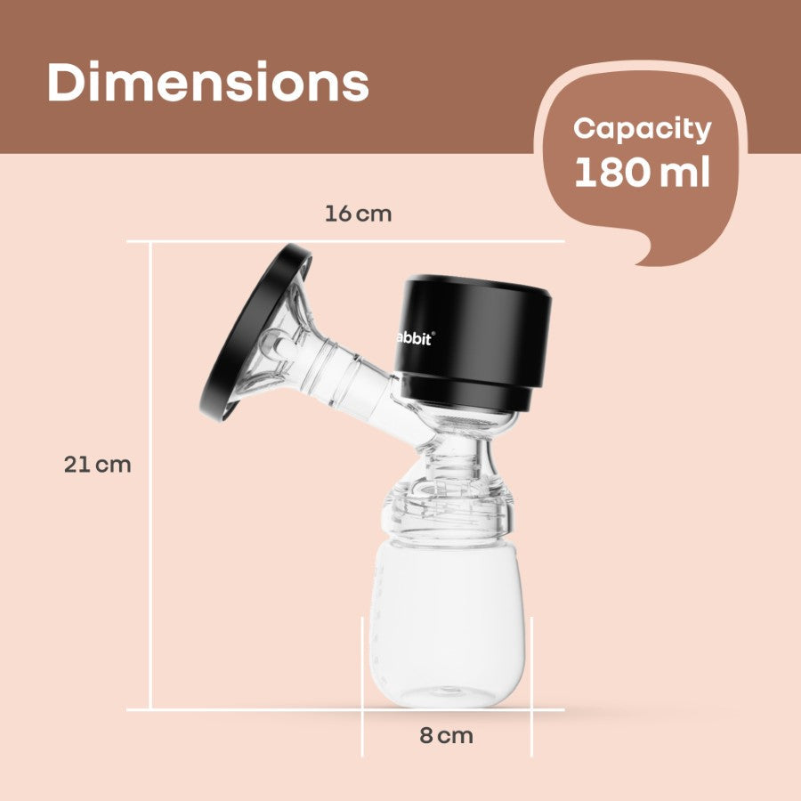 R for Rabbit First Feed Nexa Breast Pump for Moms - BPA-Free & Travel Friendly with 3 Modes & 9 Levels