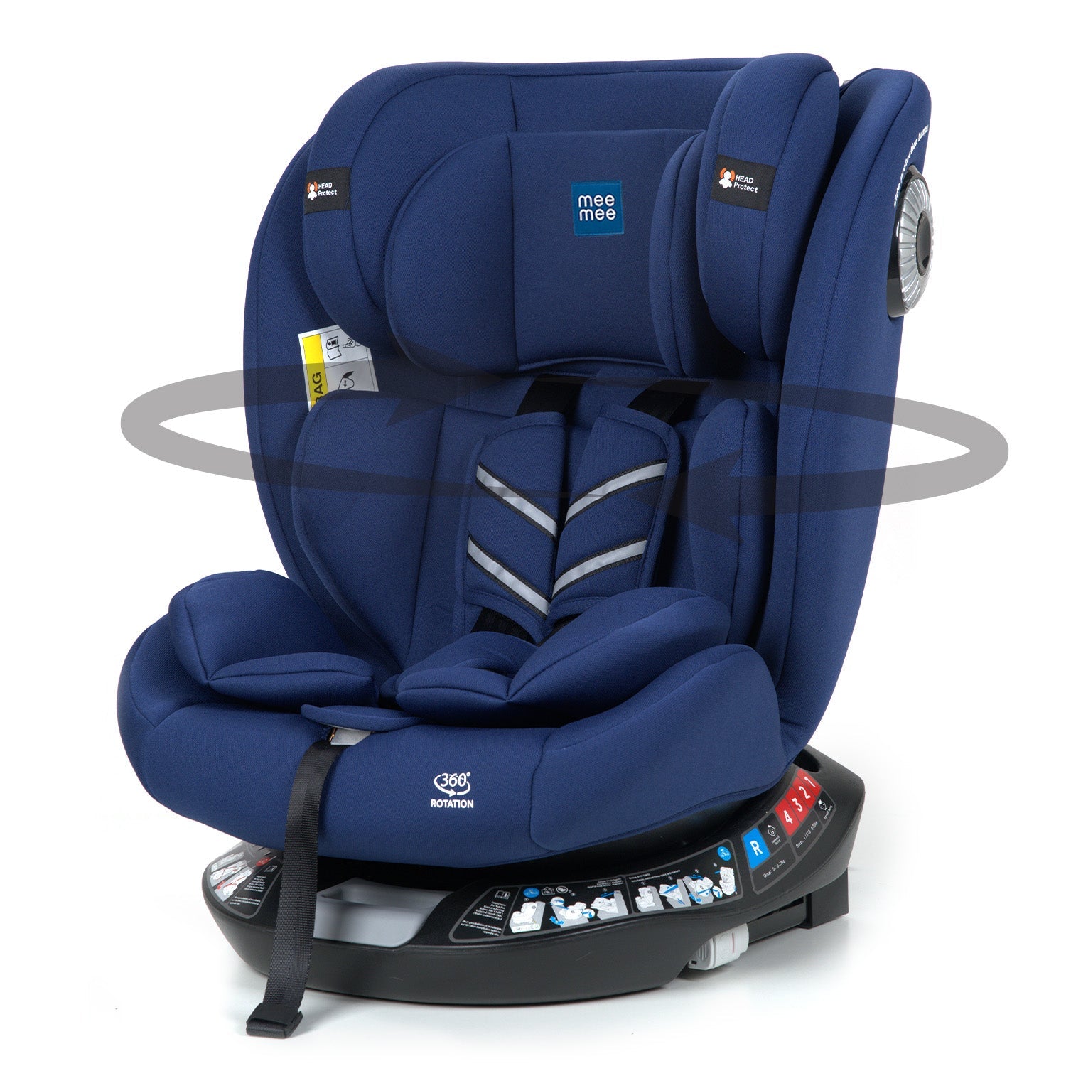 mee mee 360°  Dark Blue Rotating Convertible Car Seat*