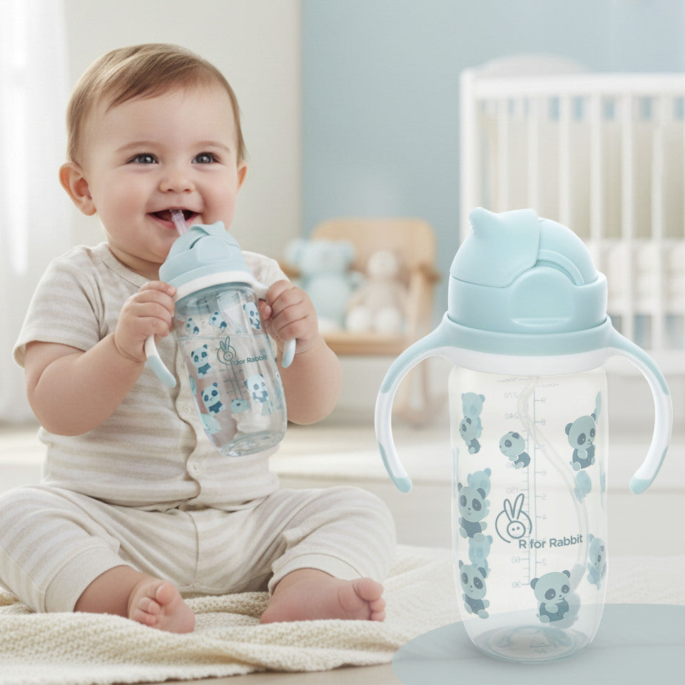R for Rabbit Bubble Baby Sipper Bottle 300ml BPA free Poly Propylene Material