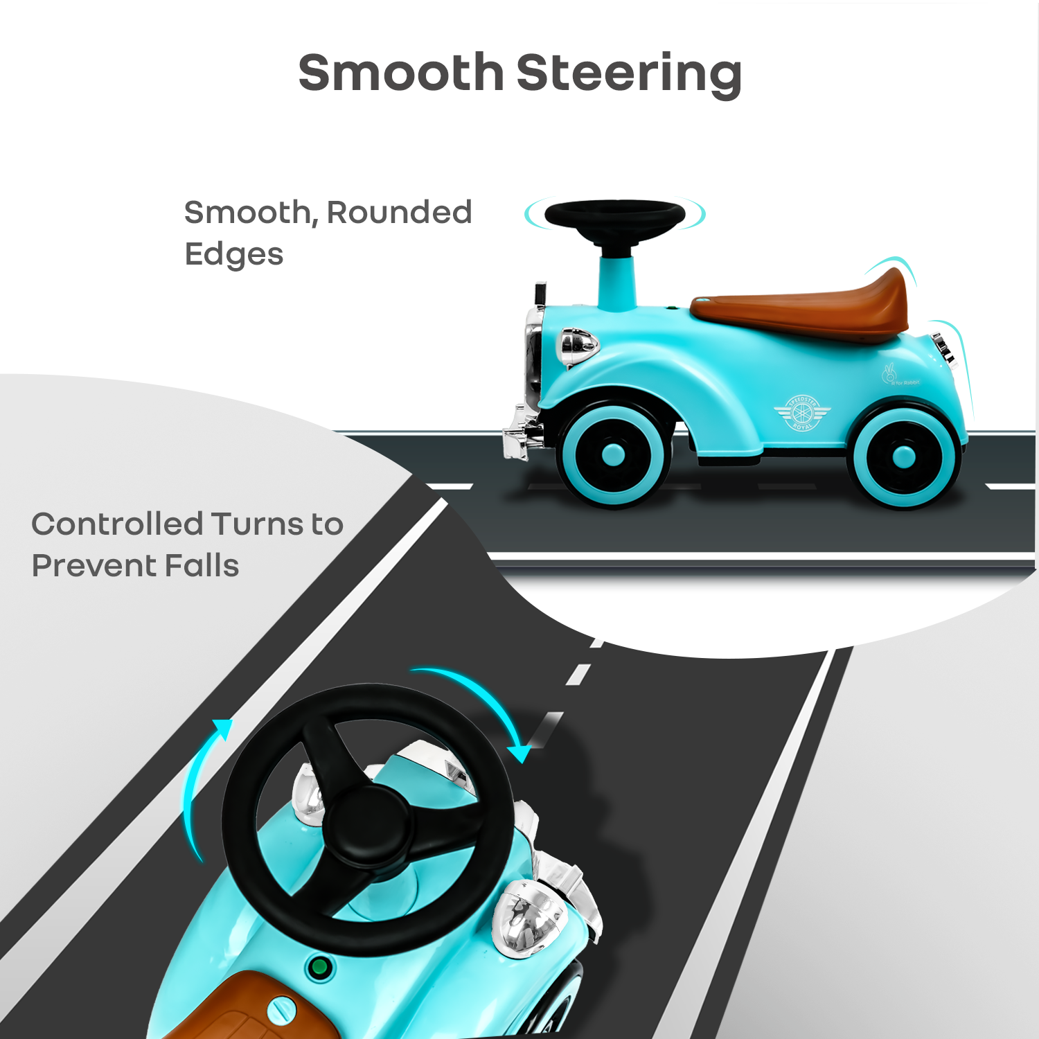 R for Rabbit Speedster Royal Ride On Car for Kids