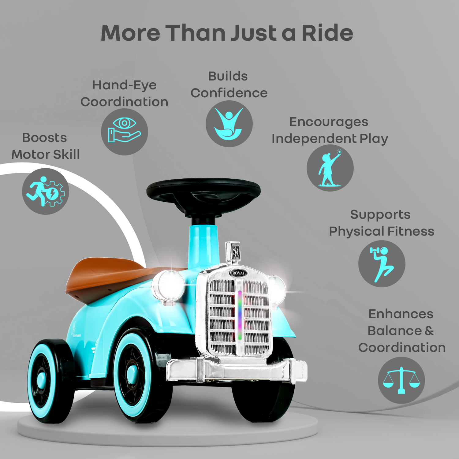 R for Rabbit Speedster Royal Ride On Car for Kids