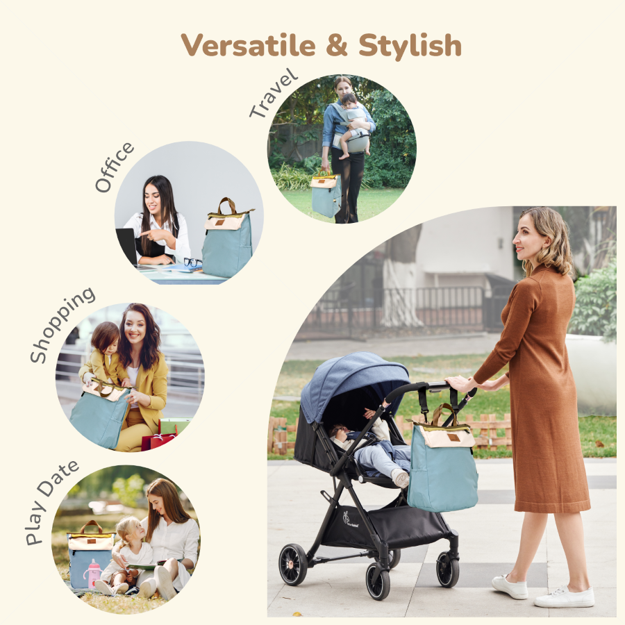 R for Rabbit Caramello Daisy 2-in-1 Multipurpose Diaper Bag for Parents