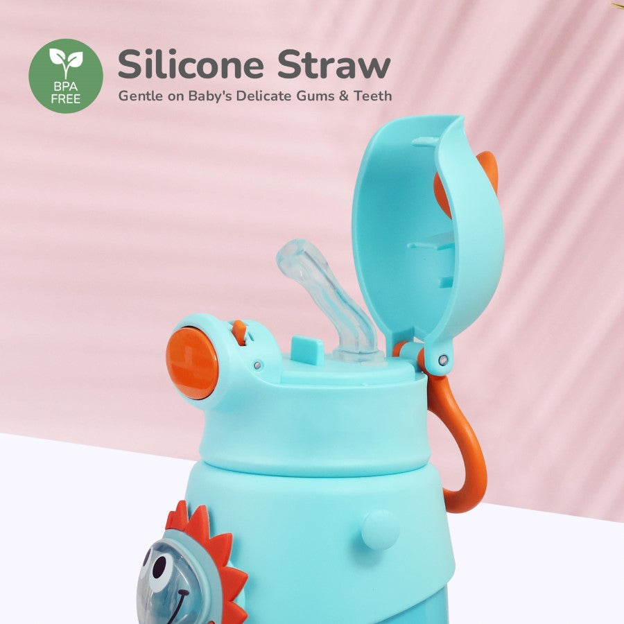 R for Rabbit Steebo Zoobie Stainless Steel Sipper Feeding Bottle for Kids 550ml