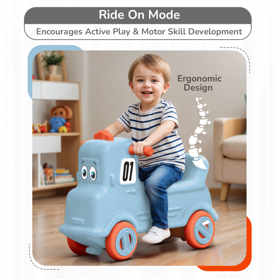 R for Rabbit Rock N Ride 3-in-1 Balance Board, Ride On & Rocker for Kids (1-4 Years)