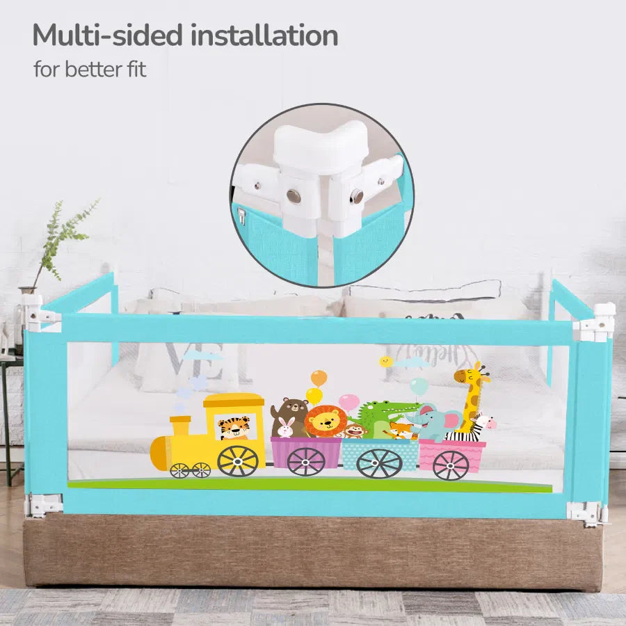 R for Rabbit Safari Bed Rail for Baby Easy Install, Anti-Fall Safeguard for Toddler Safety