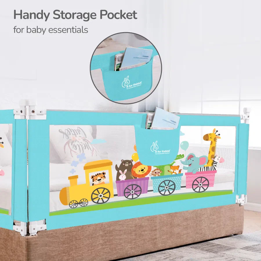 R for Rabbit Safari Bed Rail for Baby Easy Install, Anti-Fall Safeguard for Toddler Safety