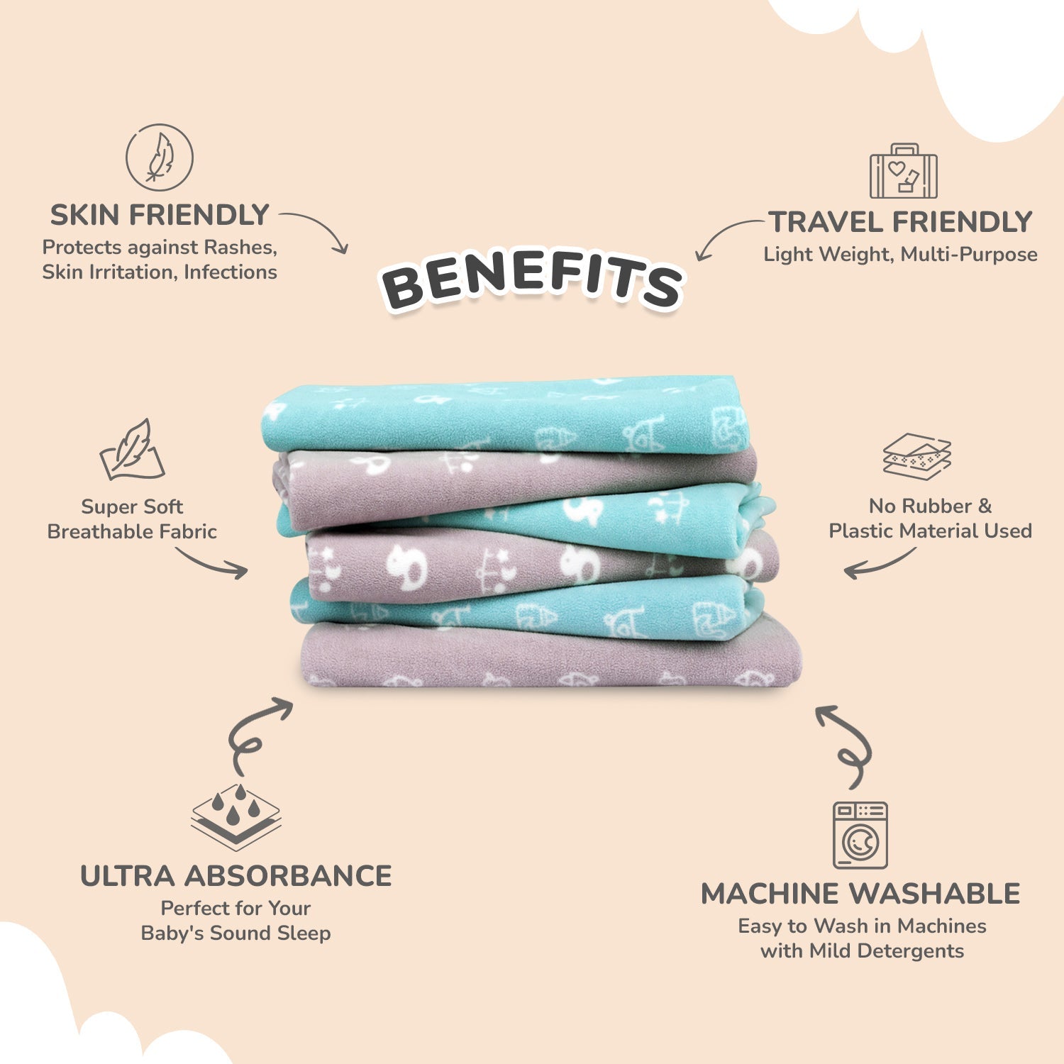 R for Rabbit Dry Nap Pee Premium Protector Sheet