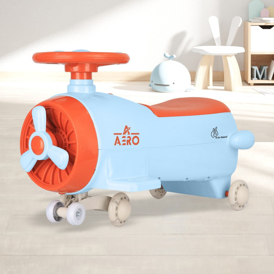 R for Rabbit Iya Iya Aero Swing Car for kids 2 in 1 Ride On With ABEC 7 Bearing