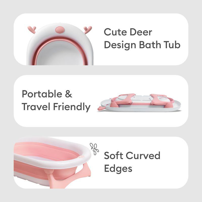 R for Rabbit Bubble Double Aqua Baby Bath Tub Compact Fold & Portable