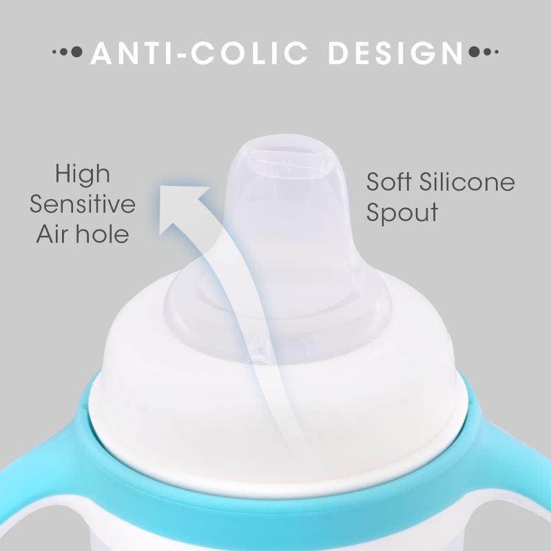 Bunny Baby Spout Sippy Cup 240ML With Soft Silicon Spout for Baby 6 Months+