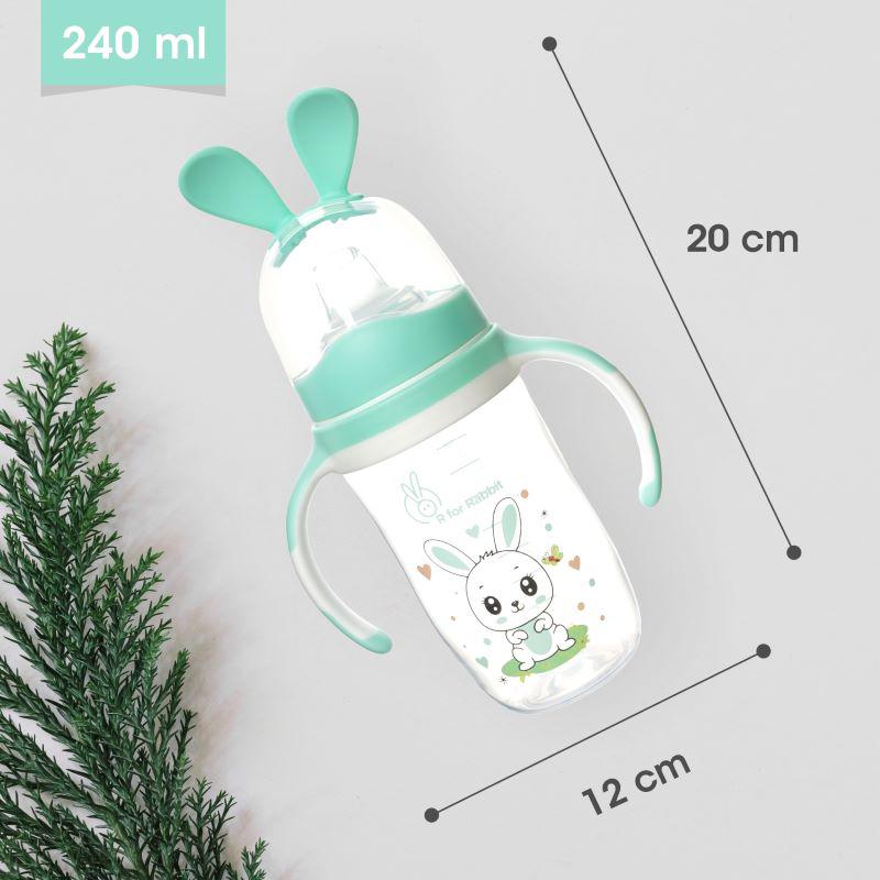 Bunny Baby Spout Sippy Cup 240ML With Soft Silicon Spout for Baby 6 Months+